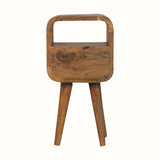 Hamade Open Bedside Table, Mini - Natural