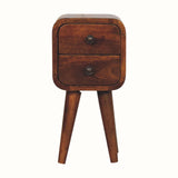 Hamade Bedside Table, Mini - Chestnut