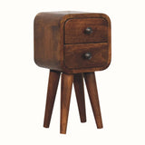 Hamade Bedside Table, Mini - Chestnut