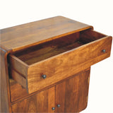 Hamade 2 Drawer Cabinet - Chestnut