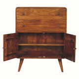 Hamade 2 Drawer Cabinet - Chestnut