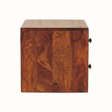 Fogel Wall Mounted Bedside Table, Small - Chestnut