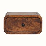 Babu Wall Mounted Bedside Table, Small - Chestnut