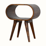 Laurie Open Bedside Table - Chestnut