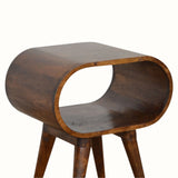 Laurie Open Bedside Table - Chestnut