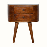 Molina Bedside Table - Chestnut