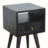 Littler Bedside Table, Small - Ash Black