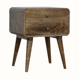 Hamade Bedside Table, Medium - Grey Wash