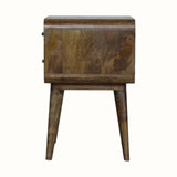 Hamade Bedside Table, Medium - Grey Wash