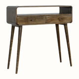 Hamade Open Console Table, Medium - Grey Wash