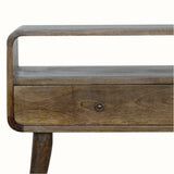 Hamade Open Console Table, Medium - Grey Wash