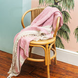 Pink Diamond Recycled Yarn Throw