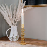 Yellow Bubble Candle Holder