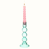 Turquoise Bubble Candle Holder